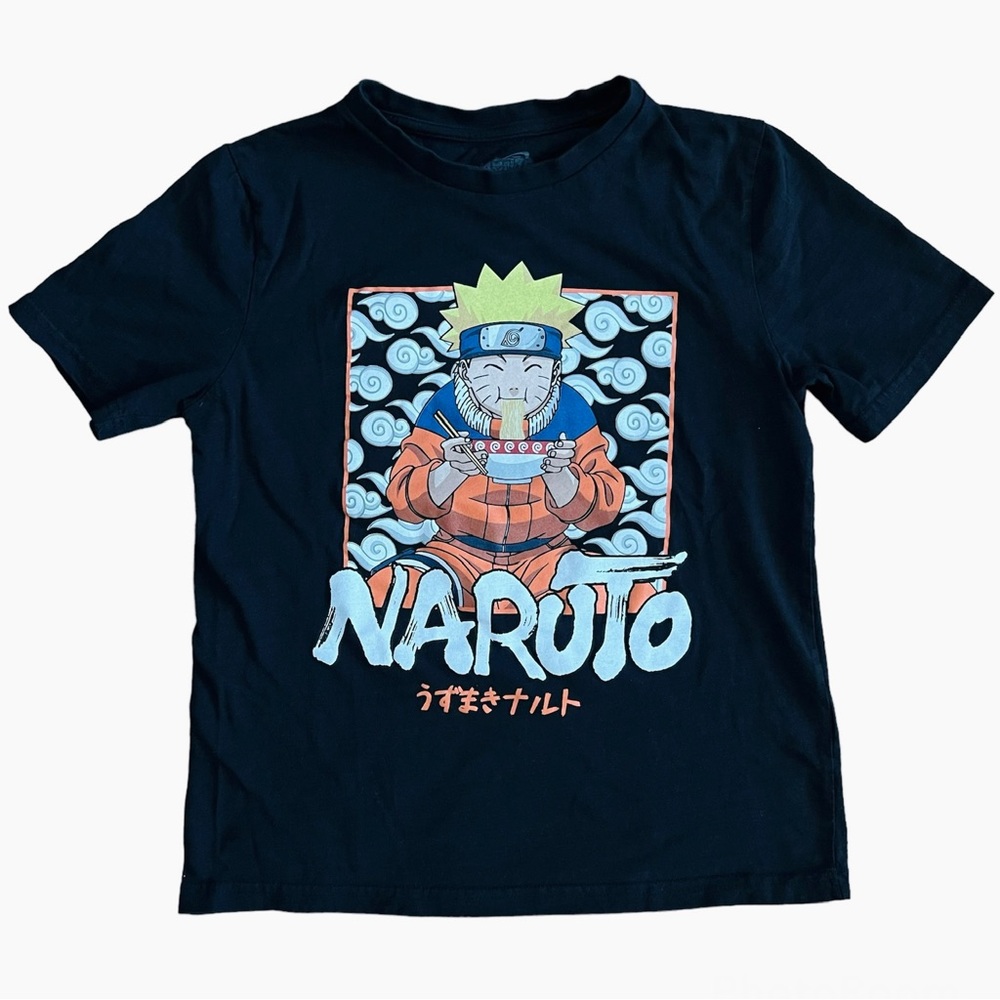 Urban Planet Boys Black Naruto Graphic T-Shirt - Black / L